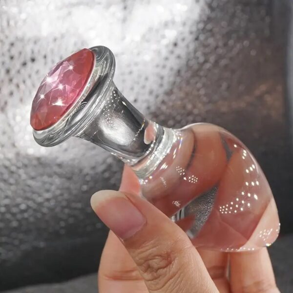 Plug anal de vidro (cristal)
