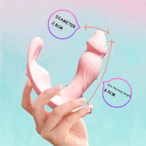 Vibrador penetrável Recarregável 8 cm