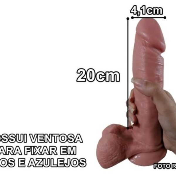 Penis 20 cm com vibro