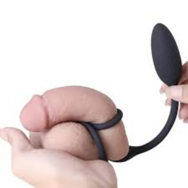 Anel com plug anal