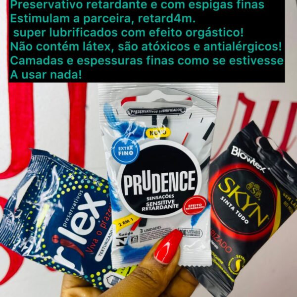 Preservativo retardante 3 un por pacote