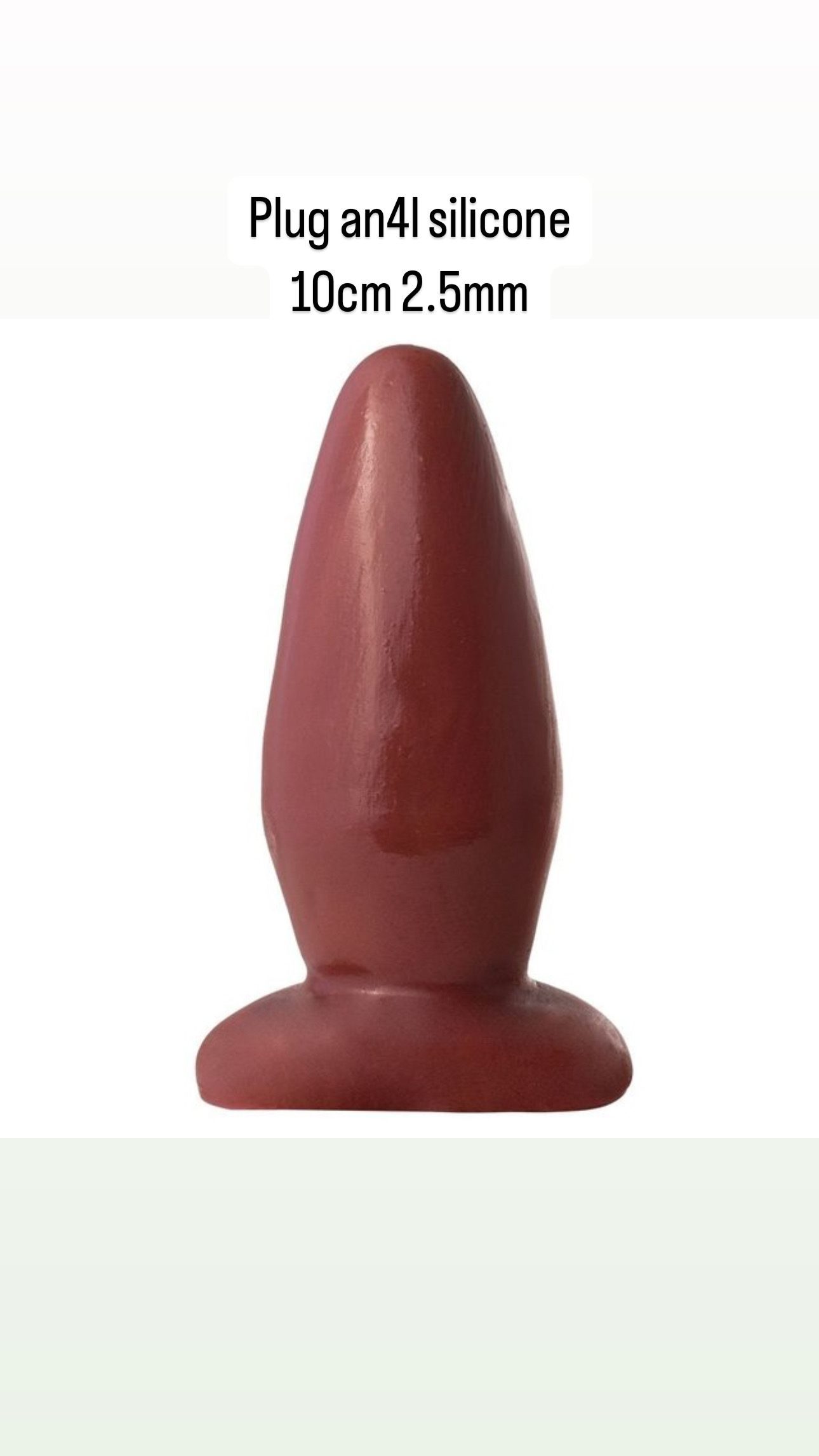 Plug anal de borracha penetrvel  Mary Brilhosa