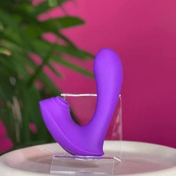 Vibrador duplo. Suga e vibra
