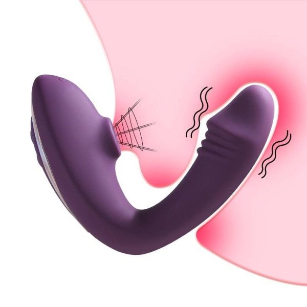 Vibrador duplo. Suga e vibra
